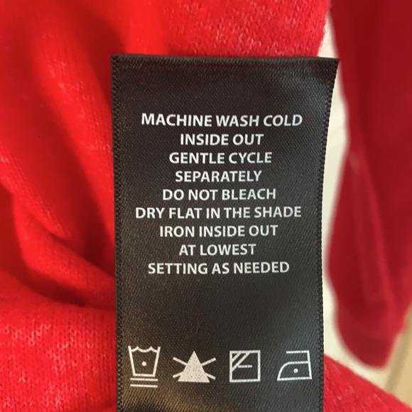 David Bitton BUFFALO Red Hearts Sweater Shirt Size Medium left - Picture 8 of 8